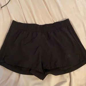 Adidas shorts size S but fits like a size 6.